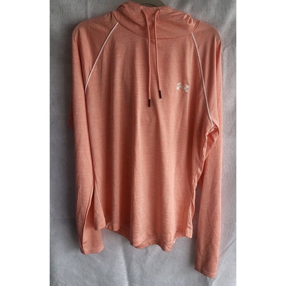 Under Armour Tops - Under Armour Women's UA Velocity Wordmark Hoodie Size small Peach